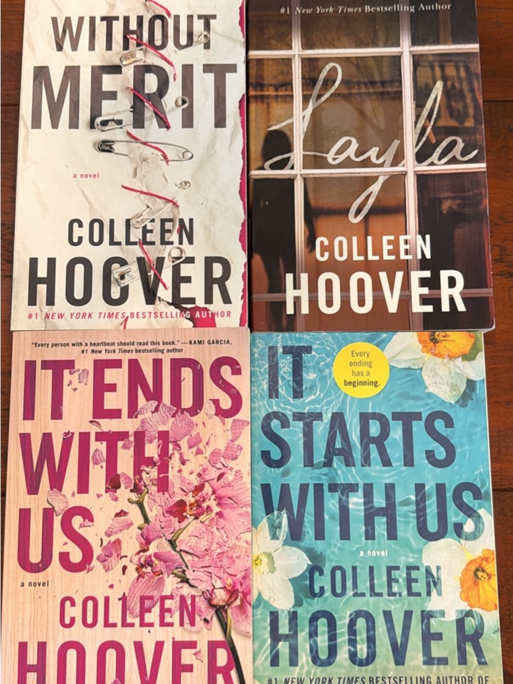 Set of 4 Colleen Hoover paperback books 📖🌸